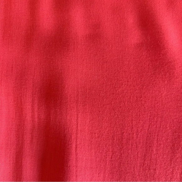 Banana Republic Coral Orange Split V-Neck Blouse Women’s Small Persimmon - Picture 6 of 6